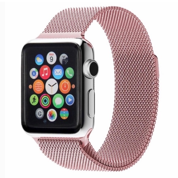 Rose Gold Milanese Loop Band Apple Watch 38/40/41mm NEW - Picture 2 of 8